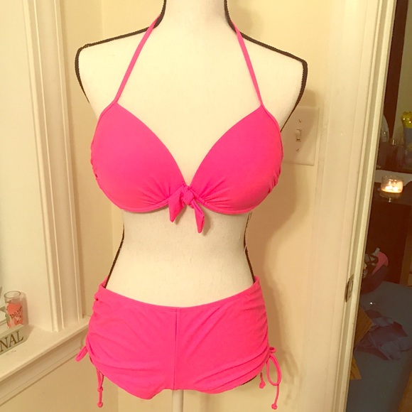 pink bikini shorts